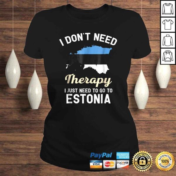 Estonian Estonia Map Flag Shirt Gift for Estonians - Image 3