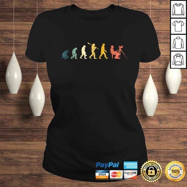 Evolution Of Cameraman Funny Filmmaker Film Shirt Gift - Image 3