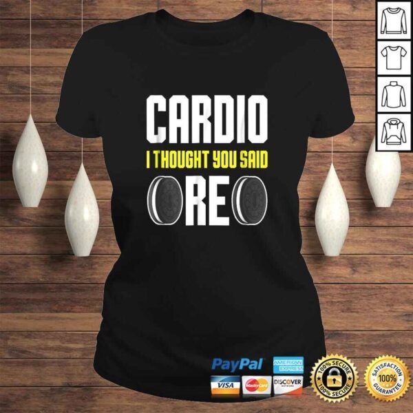 FUNNY CARDIO Shirt Food Oreo Fitness Gym Gift - Image 3