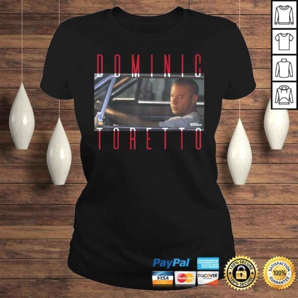 Fast & Furious Dominic Toretto Photo Word Stack T-shirt - Image 3