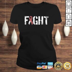 ClassicLadies Fight Head Neck Cancer Military Style Awareness Ribbon Tee Shirt