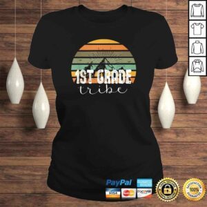 ClassicLadies First Grade Tribe Teacher Student Team 1st Grade Retro TShirt