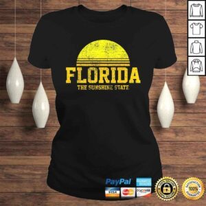 ClassicLadies Florida Vintage Retro The USA US State Tee Shirt