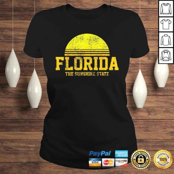 Florida Vintage Retro The USA US State Tee Shirt - Image 3