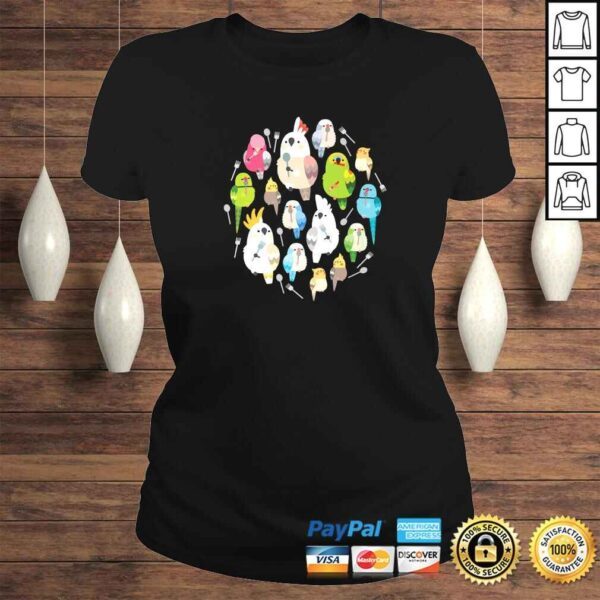 Forks & Spoons Parrots Gift TShirt - Image 3