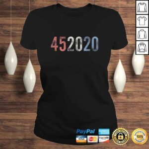 ClassicLadies Funny 452020 Pro Donald Trump 45 2020 Vintage Faded Design TShirt