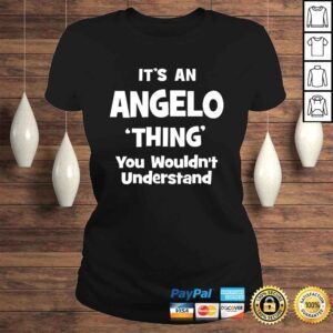 ClassicLadies Funny Angelo Thing Name Funny VNeck TShirt