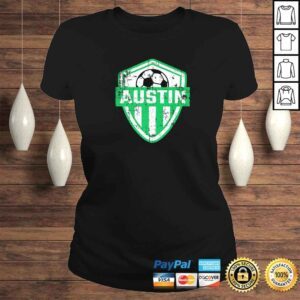 ClassicLadies Funny Austin Soccer Jersey Style United Football Fan FC TShirt