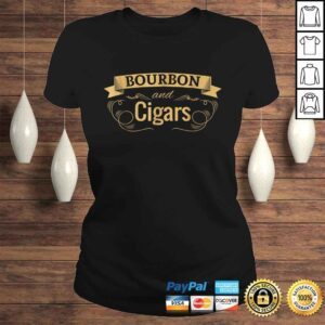 ClassicLadies Funny Bourbon Cigar Lover Smoking Shirt Men Grandpa