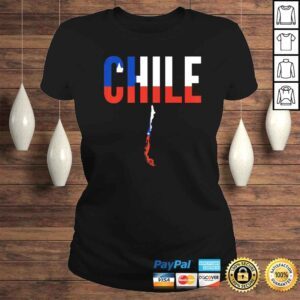 ClassicLadies Funny Chilean Gift Chile Country Map Flag Shirt