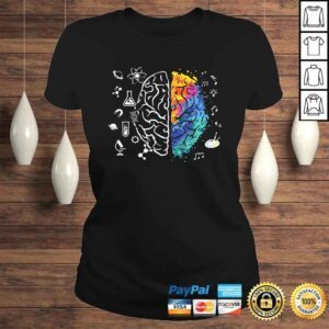 ClassicLadies Funny Colorful Brain Science And ArShirt