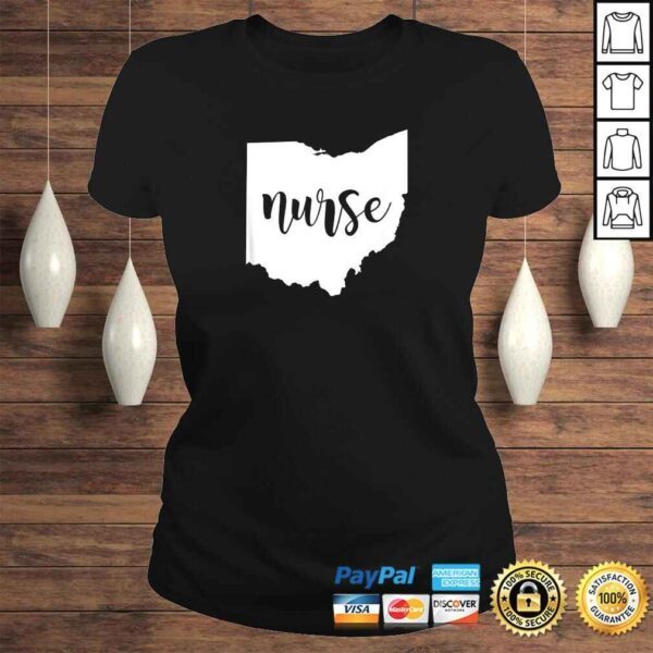 Funny Cute Ohio Nurse Tee Shirt - Image 3