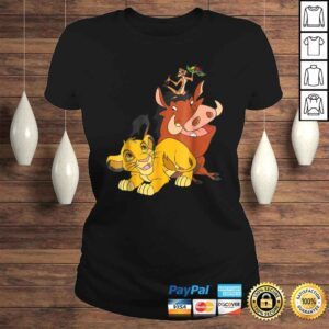 ClassicLadies Funny Disney The Lion King Young Simba Timon and Pumbaa Tee Shirt