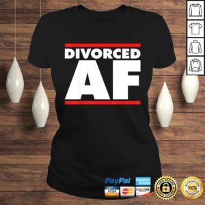 ClassicLadies Funny Divorced AF Shirt Ex Wife Ex Husband Divorce Tshirt