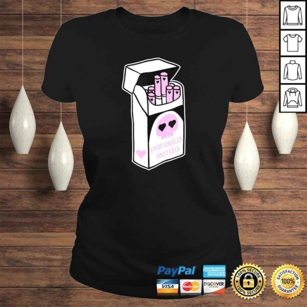 Funny Emotionally Unstable Kawaii Pastel Goth TShirt - Image 3