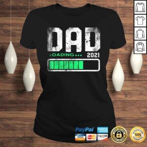 ClassicLadies Funny Fathers Day Mens Dad Est 2021 Loading Future New Daddy Baby TShirt