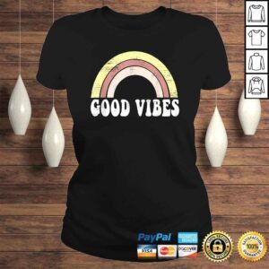 ClassicLadies Funny Good Vibes Shirt Women Teen Girls Cute Shirt Top Shirt