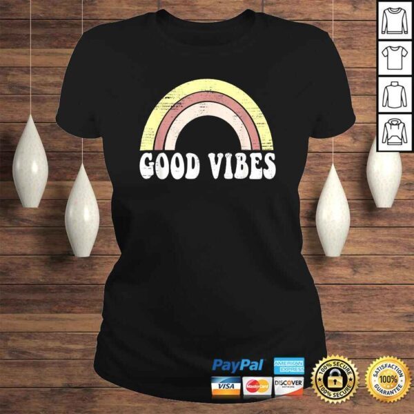 Funny Good Vibes Shirt Women Teen Girls Cute Shirt Top Shirt - Image 3