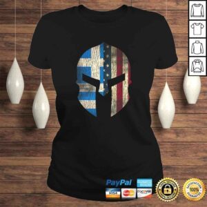 ClassicLadies Funny Greek American Pride Greece Spartan HelmeTee TShirt