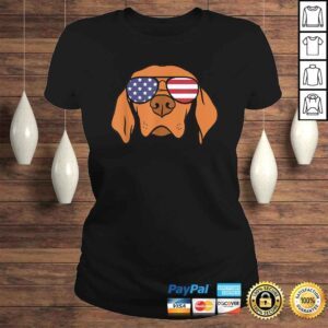 ClassicLadies Funny Hungarian Vizsla Dog 4th of July TShirt