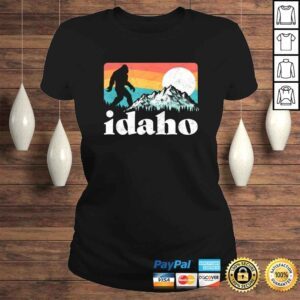 ClassicLadies Funny Idaho Bigfoot Retro Mountains TShirt