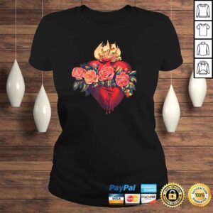 ClassicLadies Funny Immaculate Heart of Mary Vintage Blessed Catholic Sorrows Shirt