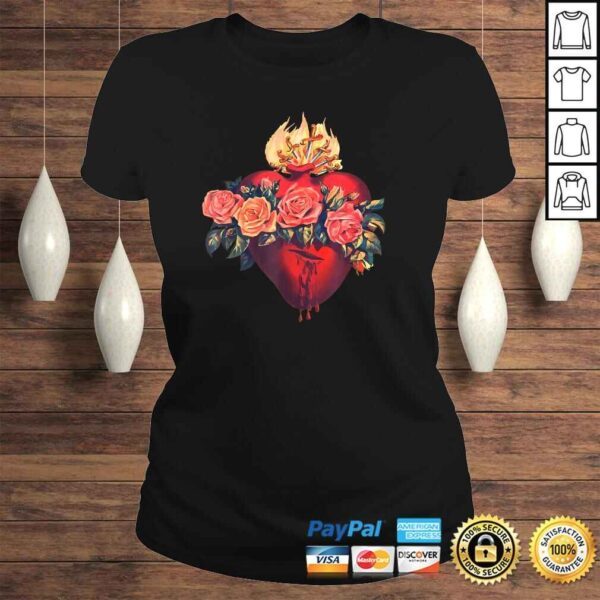 Funny Immaculate Heart of Mary Vintage Blessed Catholic Sorrows Shirt - Image 3