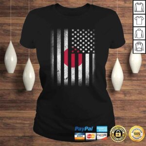 ClassicLadies Funny Japanese American Flag Japan Usa Cute Oriental Gift TShirt