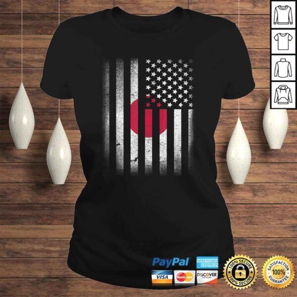 Funny Japanese American Flag Japan Usa Cute Oriental Gift TShirt - Image 3