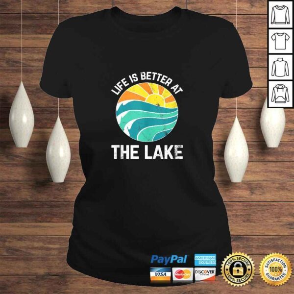 Funny Life Is Better At The Lake Boating Fishing Cabin Tee Shirt - Image 3