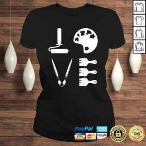 ClassicLadies Funny Love Art Tools ArtisVNeck TShirt