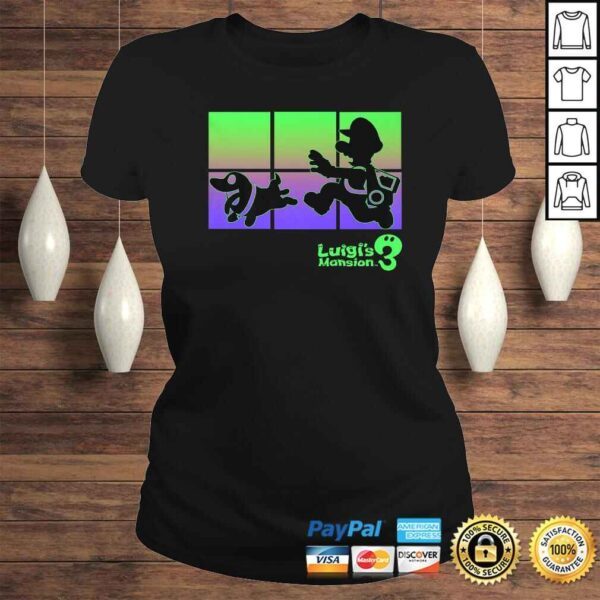 Funny Luigi's Mansion 3 Luigi And Polterpup Silhouette TShirt - Image 3