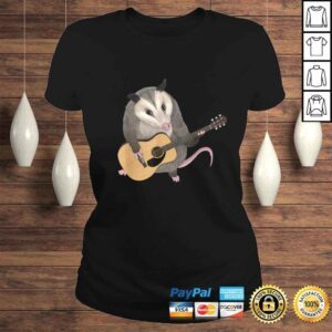 ClassicLadies Funny Opossum playing the acoustic guitar possum Tee TShirt