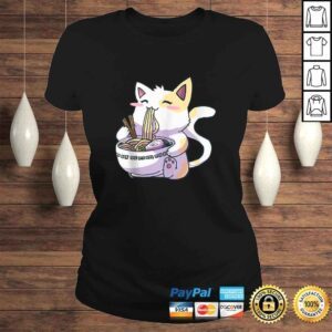 ClassicLadies Funny Ramen Cat Kawaii Neko Anime Cute Japanese Gift TShirt Gift