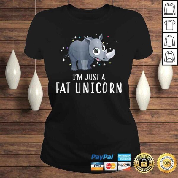 Funny Rhinos Are Just Fat Unicorns Funny TShirt - Image 3