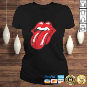 ClassicLadies Funny Rolling Stones Official Distressed Tongue Tee TShirt