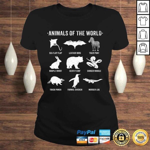 Funny SIMPLE VINTAGE HUMOR FUNNY RARE ANIMALS OF THE WORLD T-shirt - Image 3