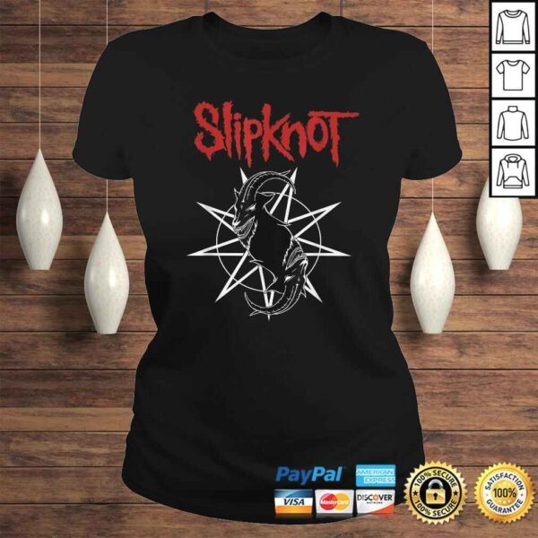 Funny Slipknot Goat Star Logo Shirt - Image 3