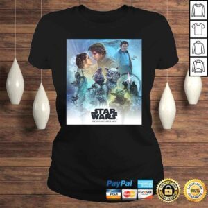 ClassicLadies Funny Star Wars Celebration Mural Empire Strikes Back Logo Tee Shirt