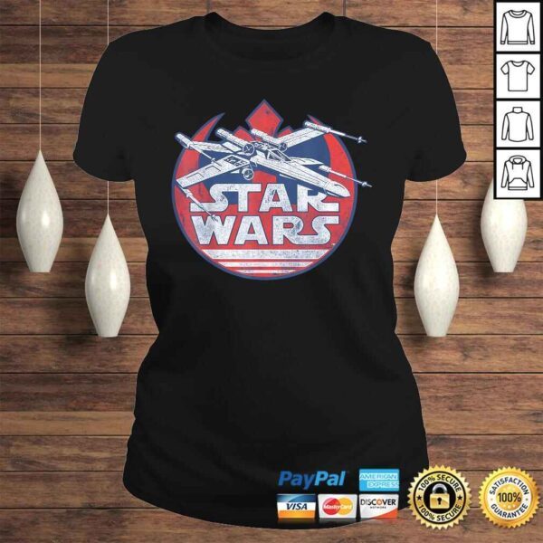 Funny Star Wars X-Wing Rebel Symbol Vintage Graphic Shirt Z1 TShirt - Image 3