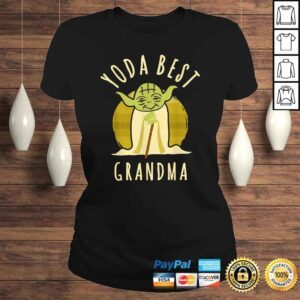 ClassicLadies Funny Star Wars Yoda Best Grandma Cartoon Yoda Shirt