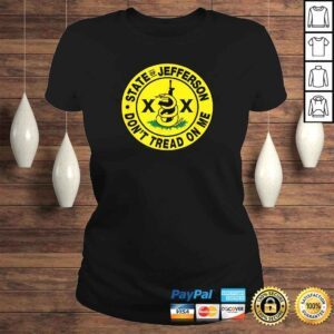 ClassicLadies Funny State of Jefferson Dont Tread on Me Gift TShirt