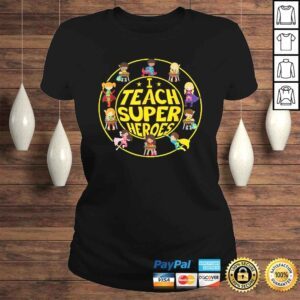 ClassicLadies Funny Superhero Teacher I Teach Super Heroes Tee Shirt