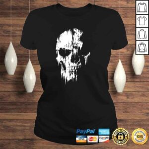 ClassicLadies Funny Tattered Skull Shirt