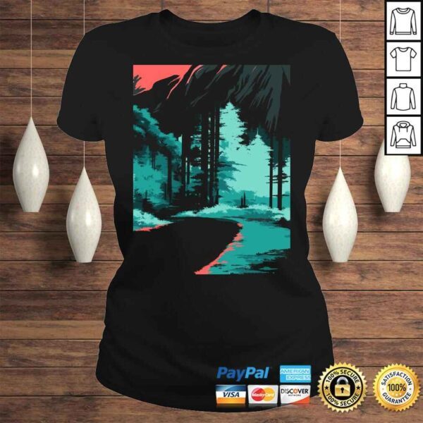 Funny Twin Peaks Classic Tonal Color Pop Poster SweaV-Neck T-Shirt - Image 3