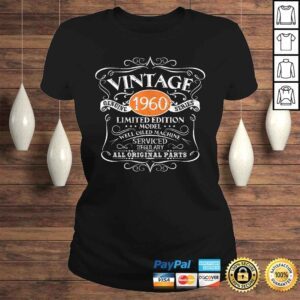 ClassicLadies Funny Vintage 1960 60th Birthday Gift for Men Women TShirt Gift