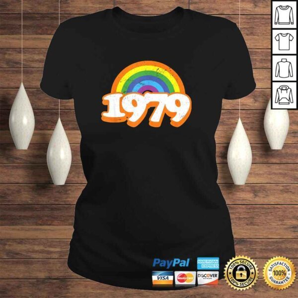 Funny Vintage Rainbow College High School Class of 79 1979 Reunion T-shirt - Image 3