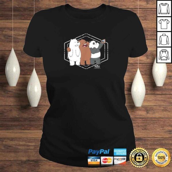 Funny We Bare Bears Selfie Tee Shirt - Image 3