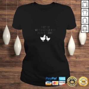 ClassicLadies Funny Womens I Get By With a Little Help From My Hens TShirt