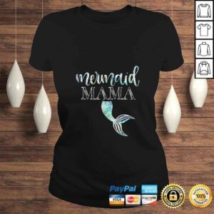 ClassicLadies Funny Womens Mermaid Mama Daughter Girl Birthday Party Family Matching TShirt